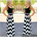 Lengan longgar maxi bohemian womens gaun pantai musim panas